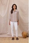 BRIDGE SHIRT - cocoa stri